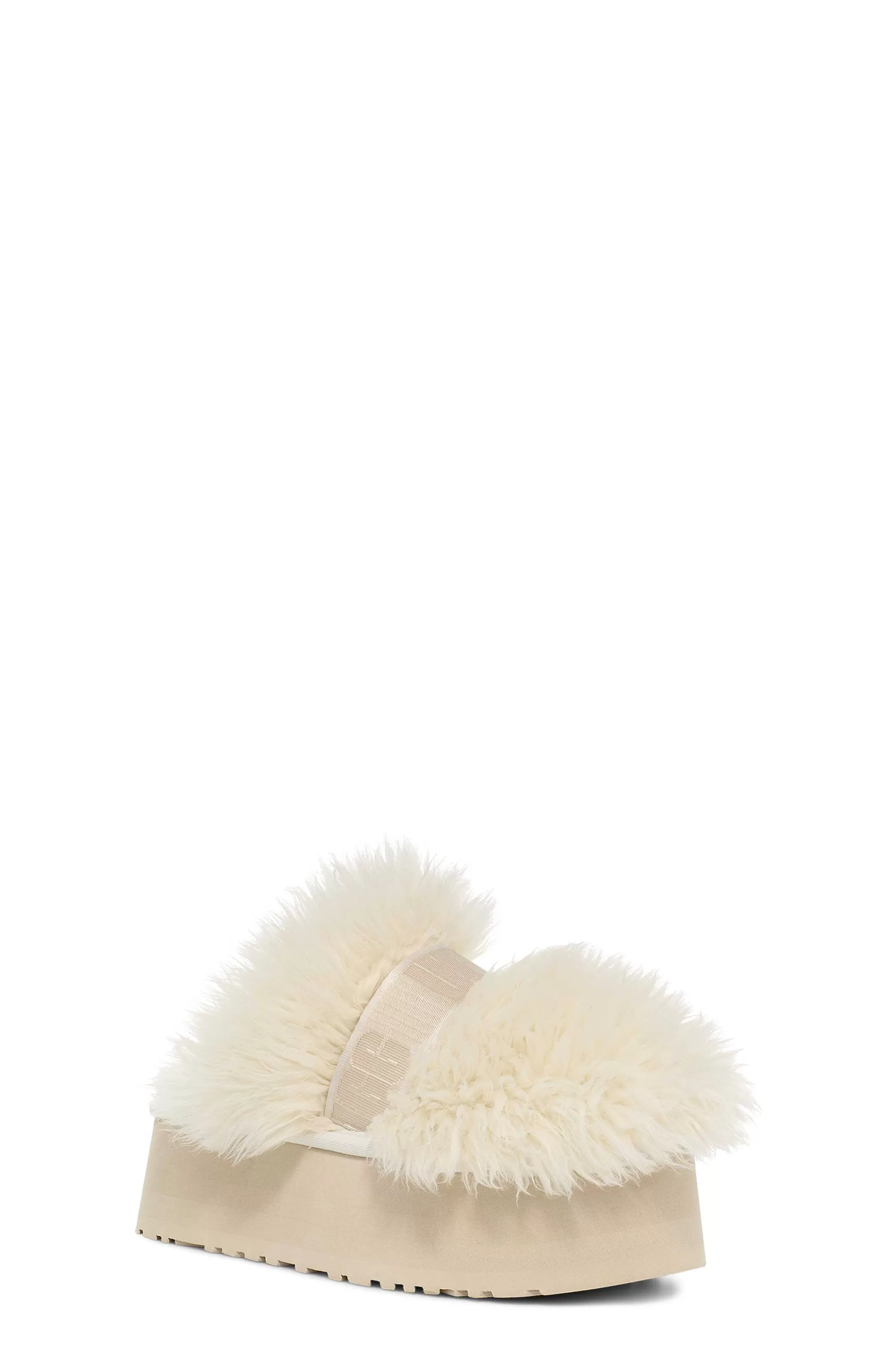 Dames UGG Slippers | Duurzame Fluff Momma-glijbaan, Wit