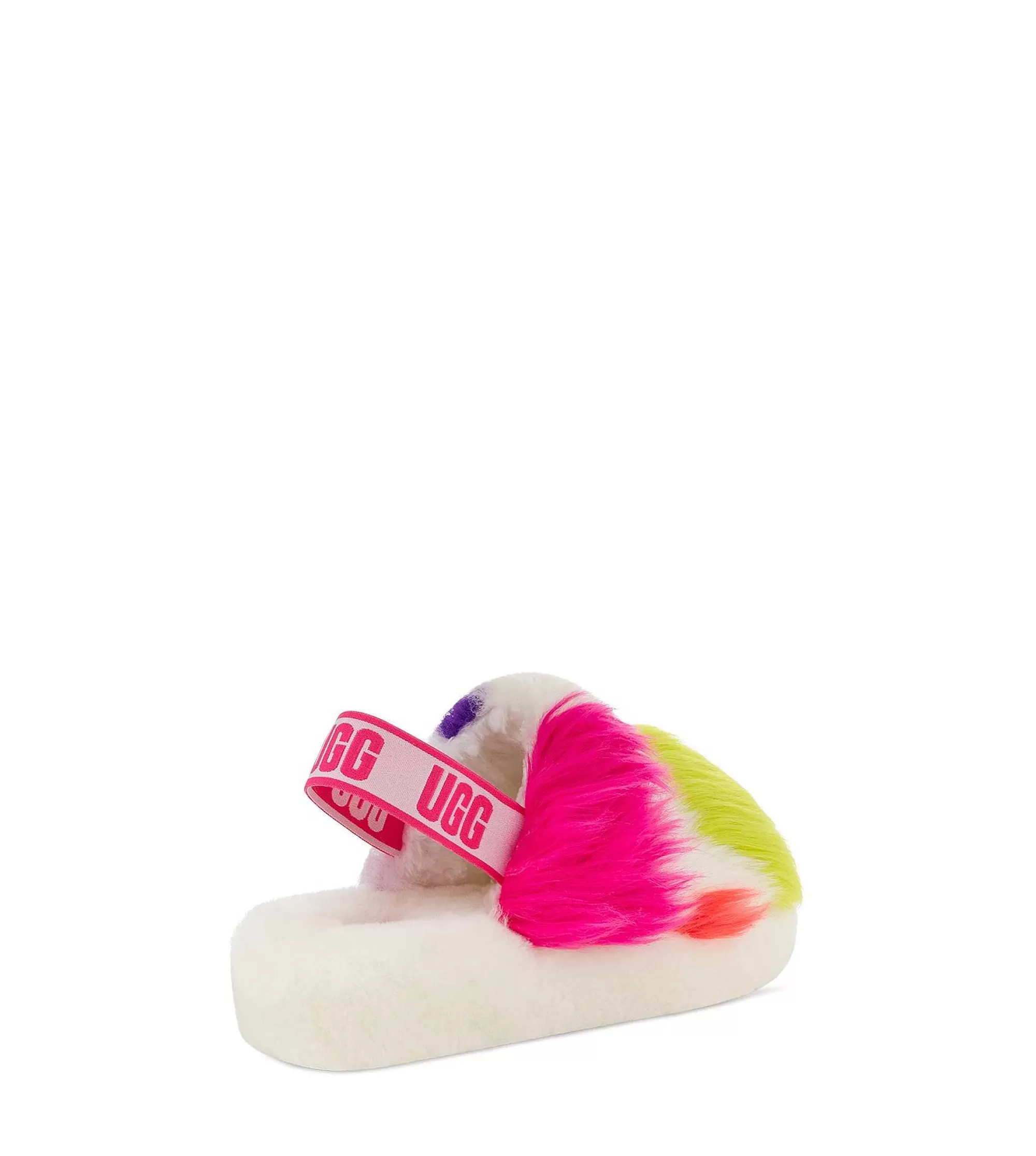 Dames UGG Slippers | Fluff Yeah feestplekken Wit