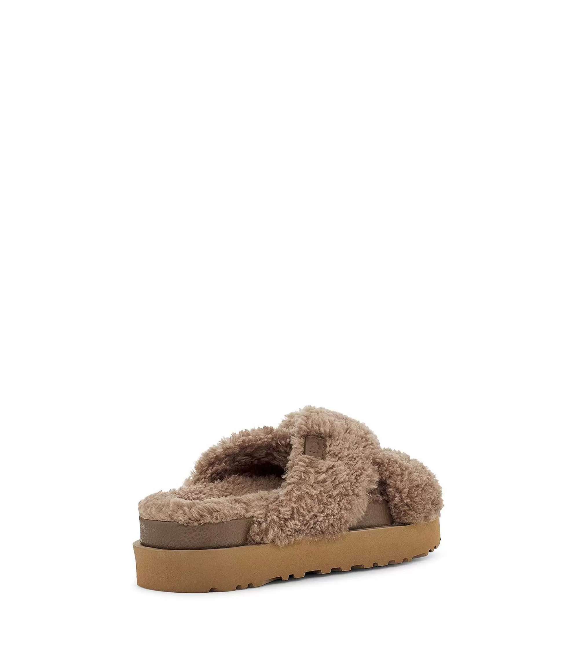 Dames UGG Slippers | Fuzz Sugar Cross-glijbaan, Hickory