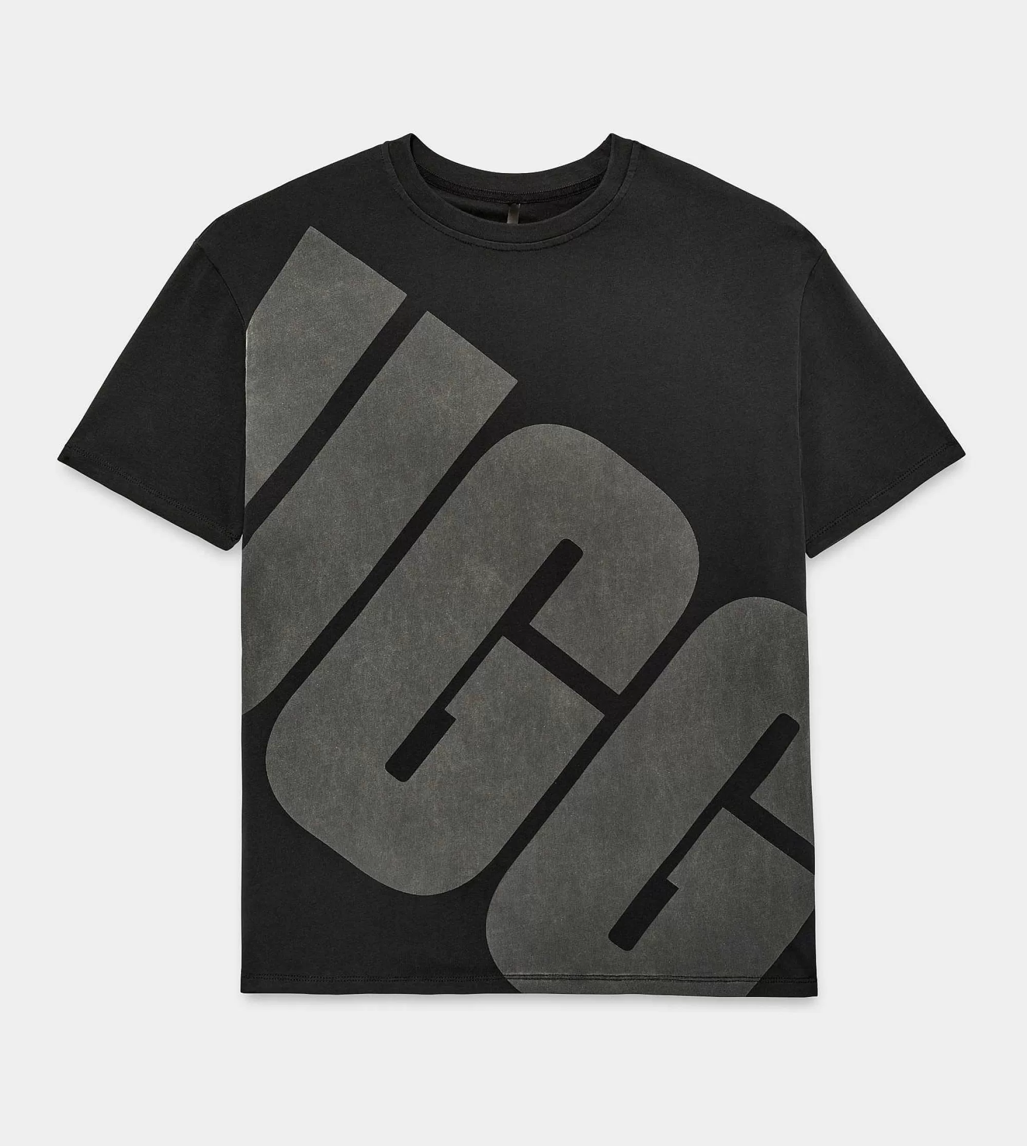 Dames UGG RTW Collection | Jacqueline-logo-T-shirt Zwart / Steenkool