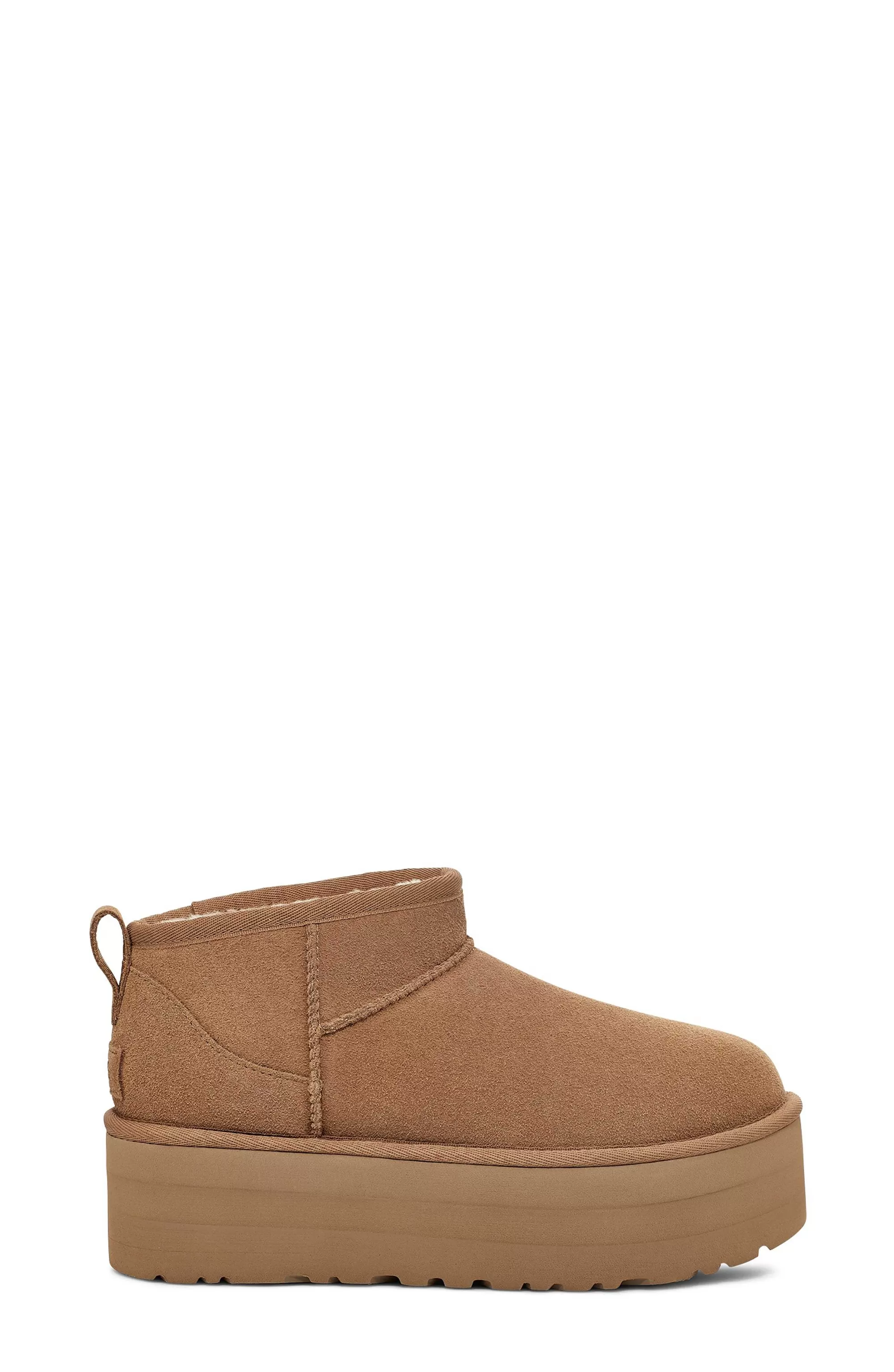 Dames UGG Klassieke laarzen | Klassiek Ultra Mini-platform, Kastanje