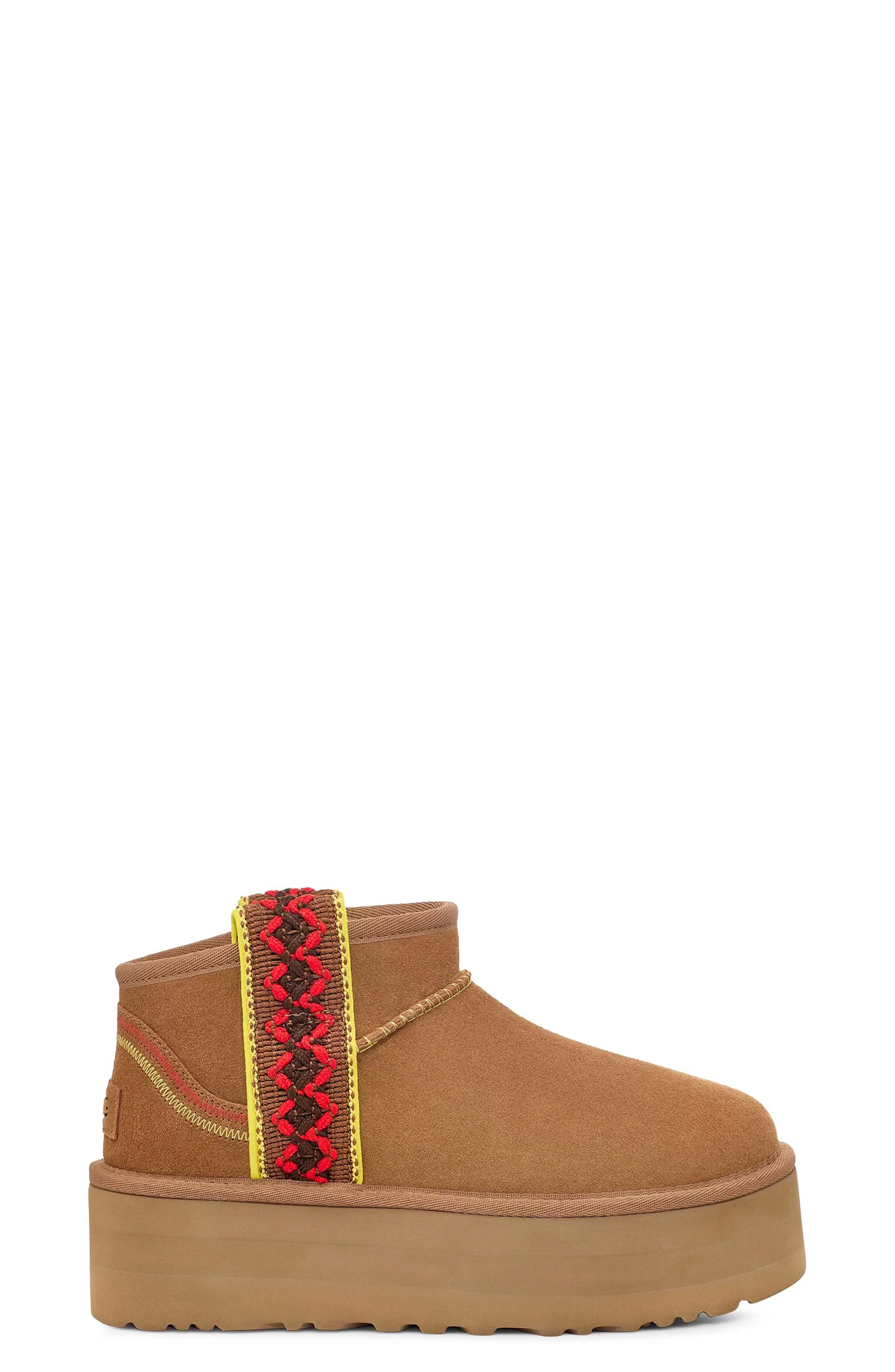 Dames UGG Klassieke laarzen | Klassieke Ultra Mini Braid Pla Kastanje