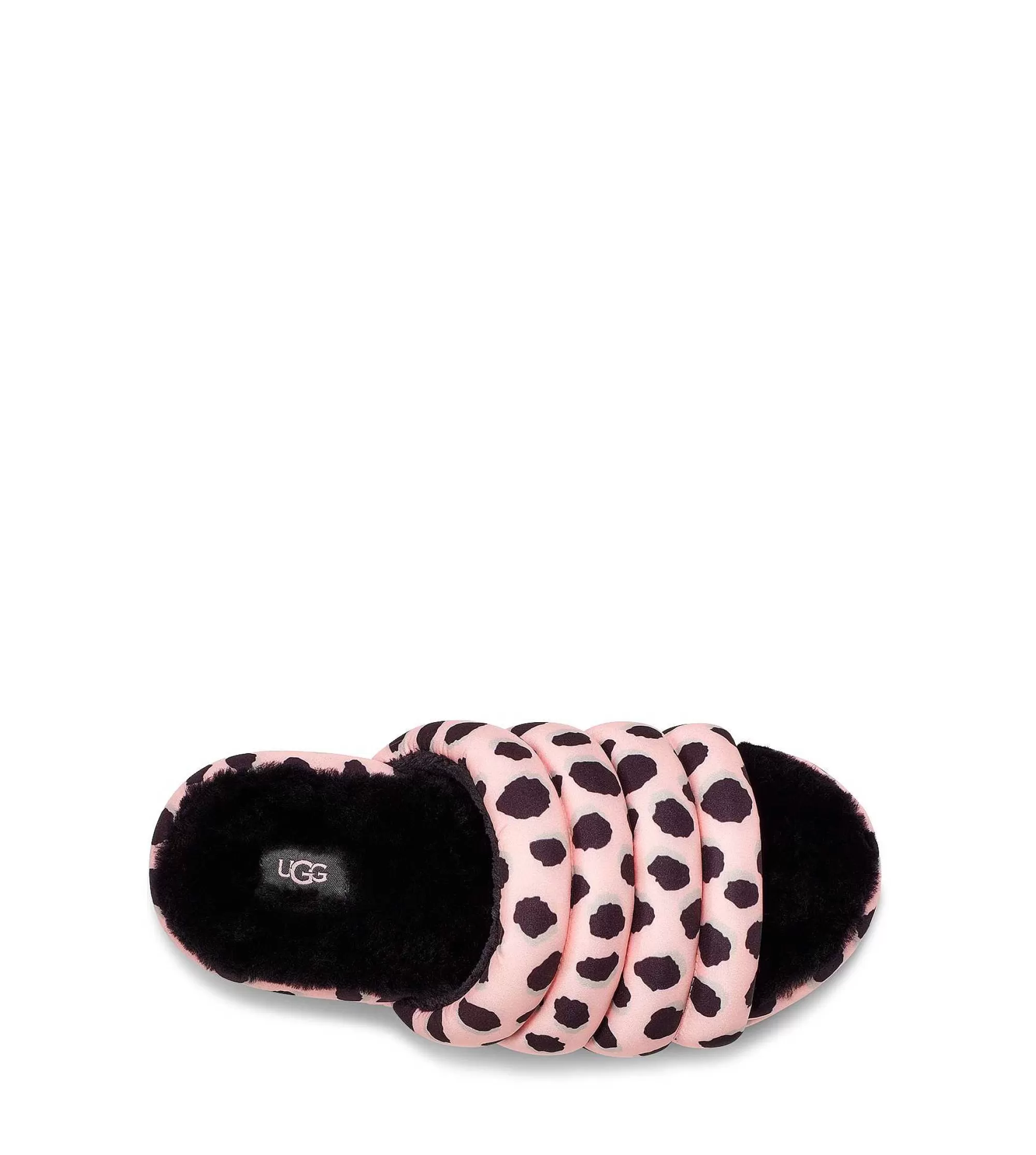 Dames UGG Sandalen en slippers | Maxi Slide Cheetah-print Roze Sint-jakobsschelp