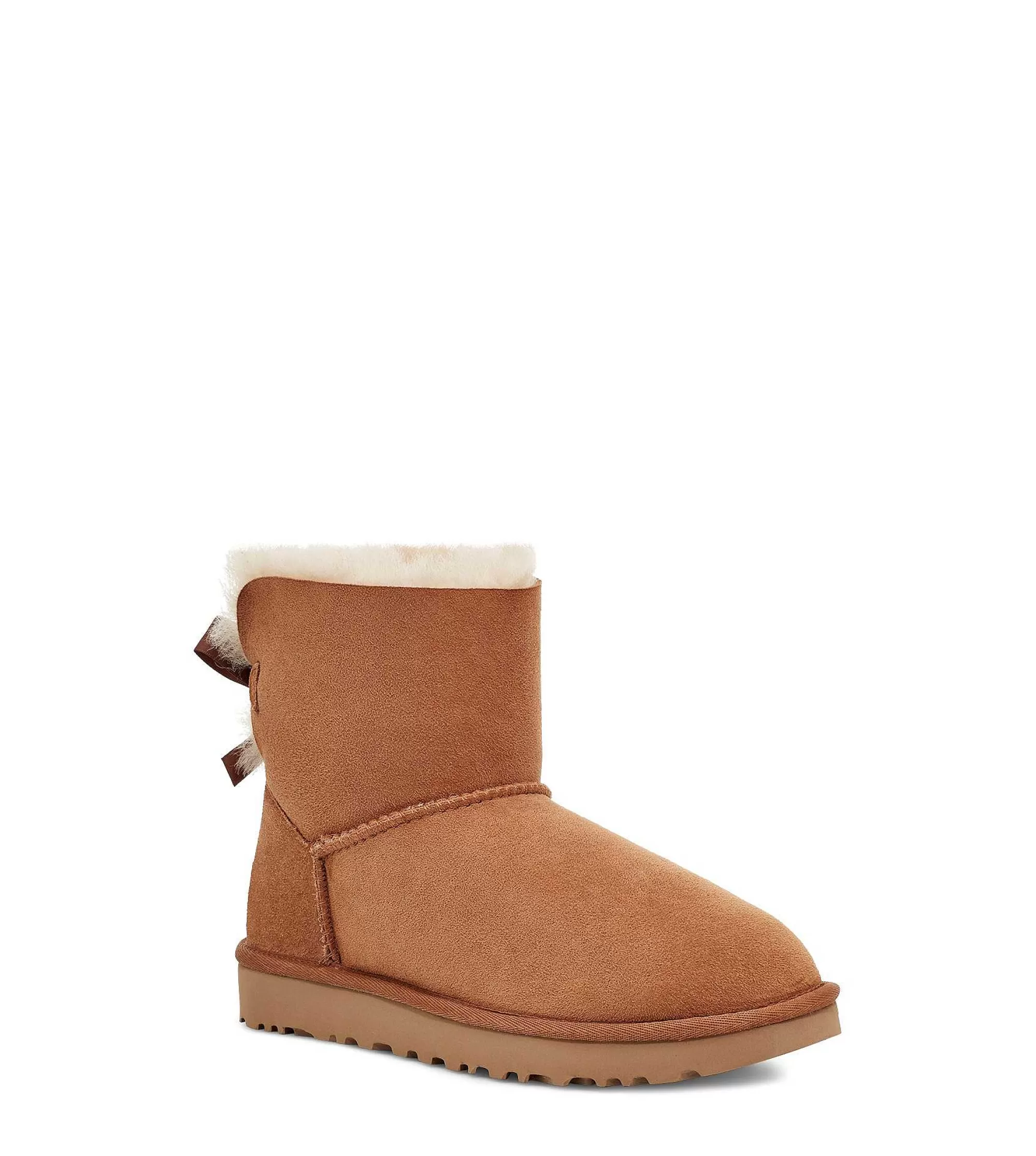 Dames UGG Klassieke laarzen | Mini Bailey Bow II Kastanje