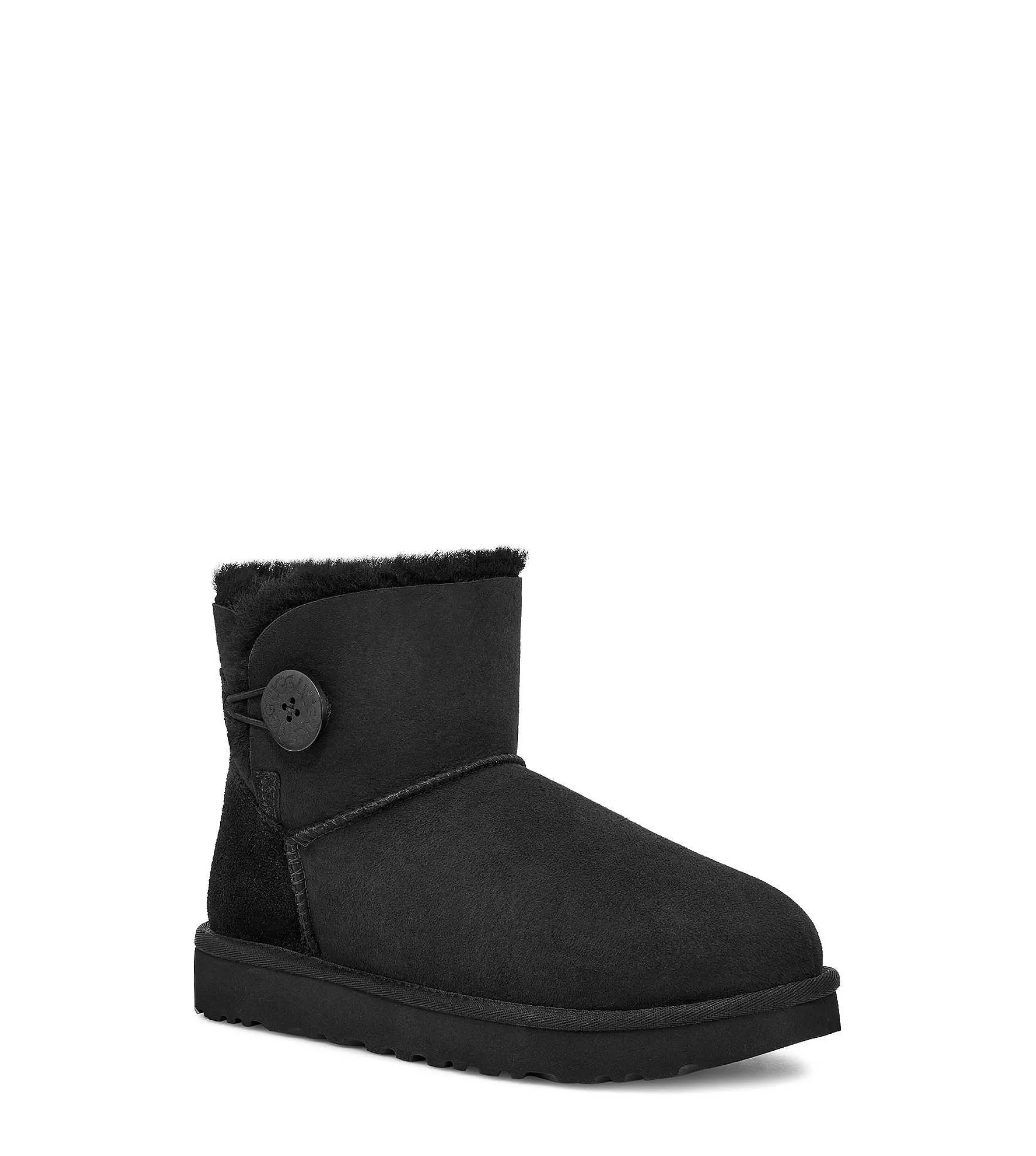 Dames UGG Klassieke laarzen | Mini Bailey Button II, Zwart