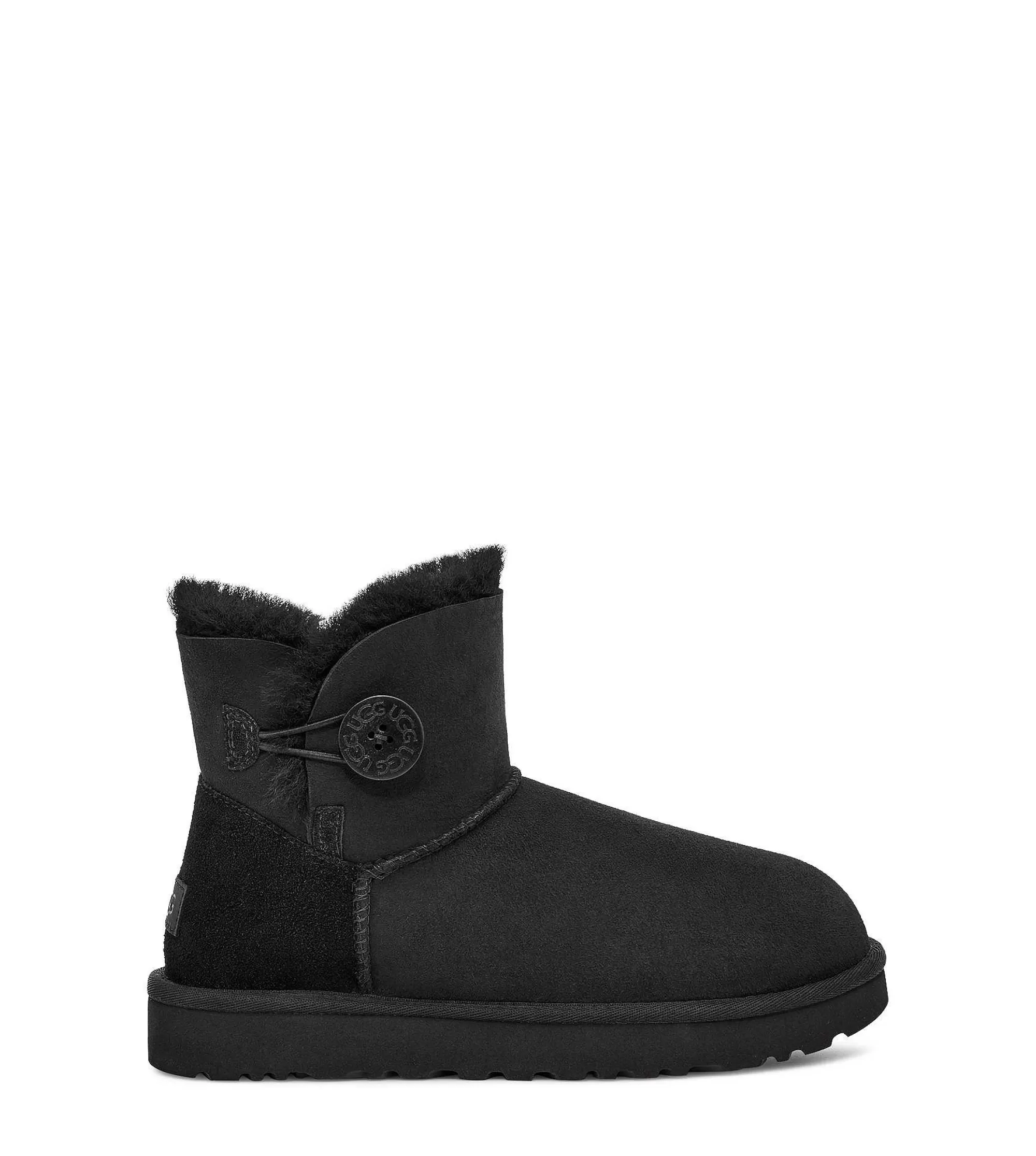 Dames UGG Klassieke laarzen | Mini Bailey Button II, Zwart