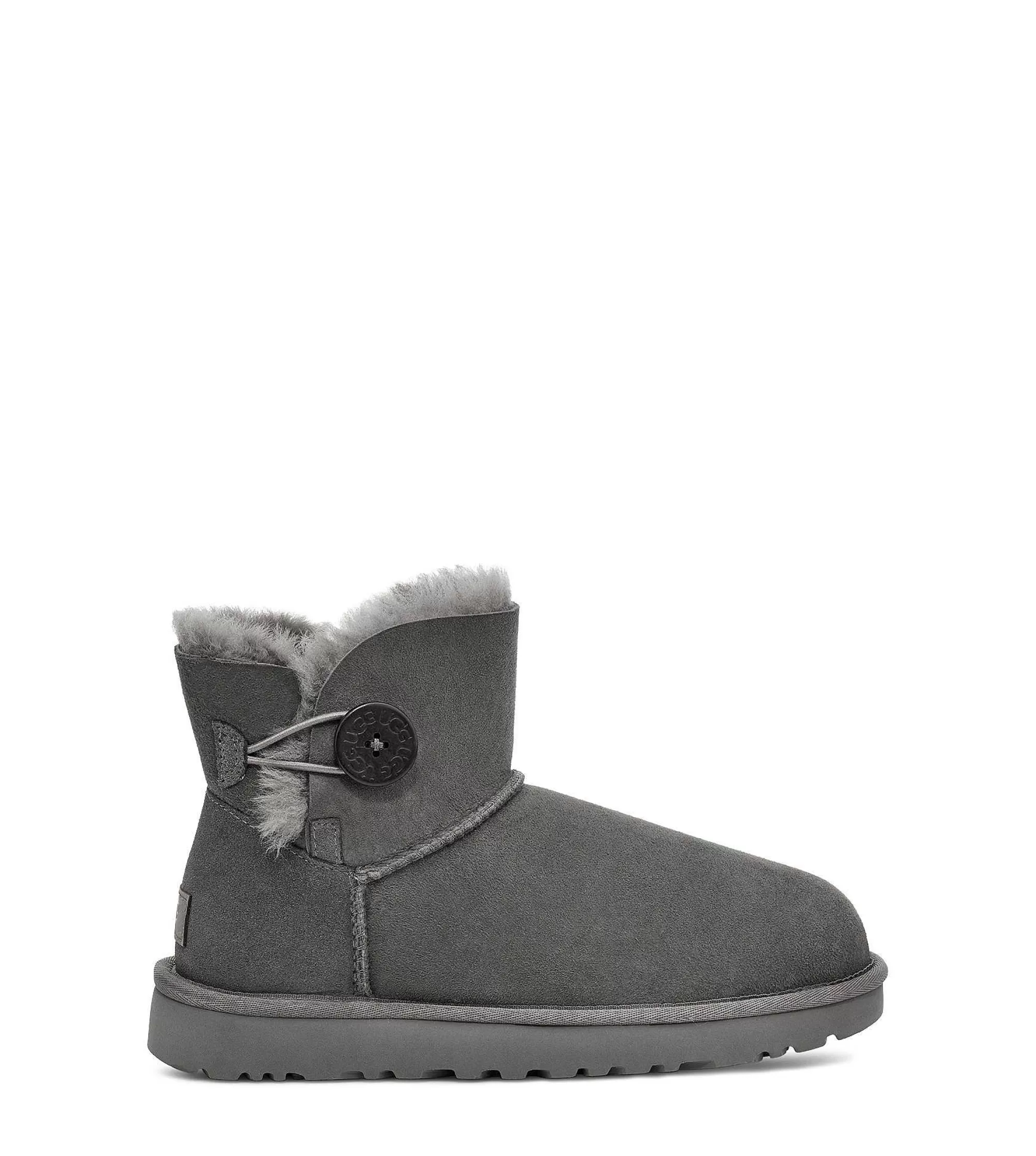 Dames UGG Klassieke laarzen | Mini Bailey-knop II Grijs