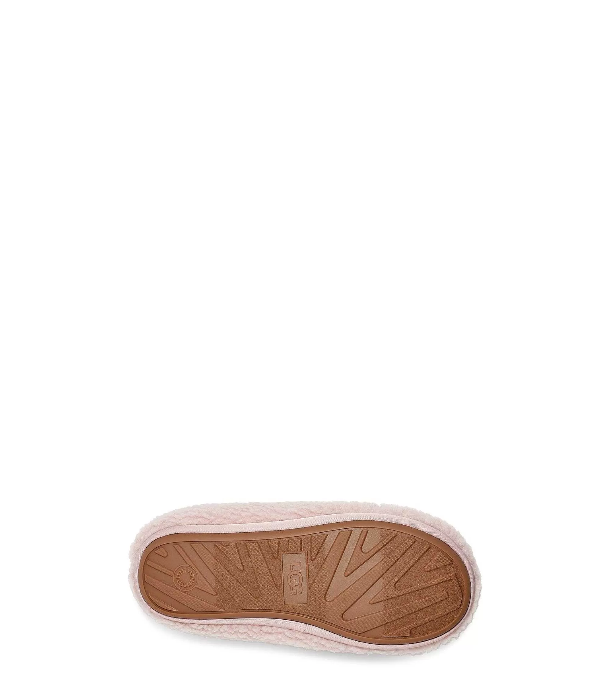 Dames UGG Slippers | Pluche pantoffel Naturel/ Kastanje