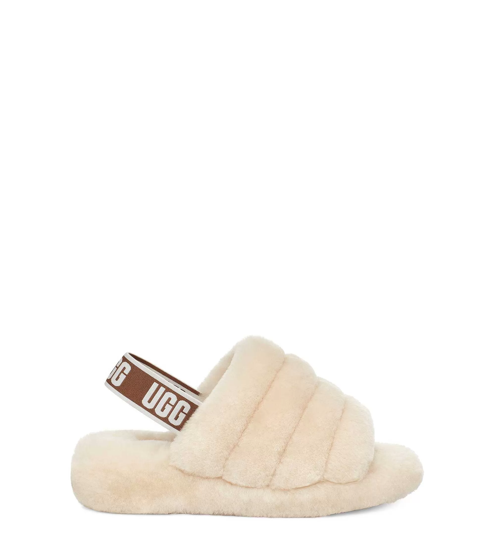 Dames UGG Slippers | Pluis ja glijbaan Natuurlijk