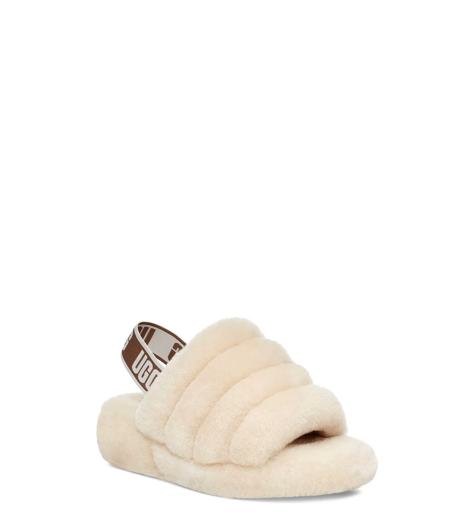 Dames UGG Slippers | Pluis ja glijbaan Natuurlijk