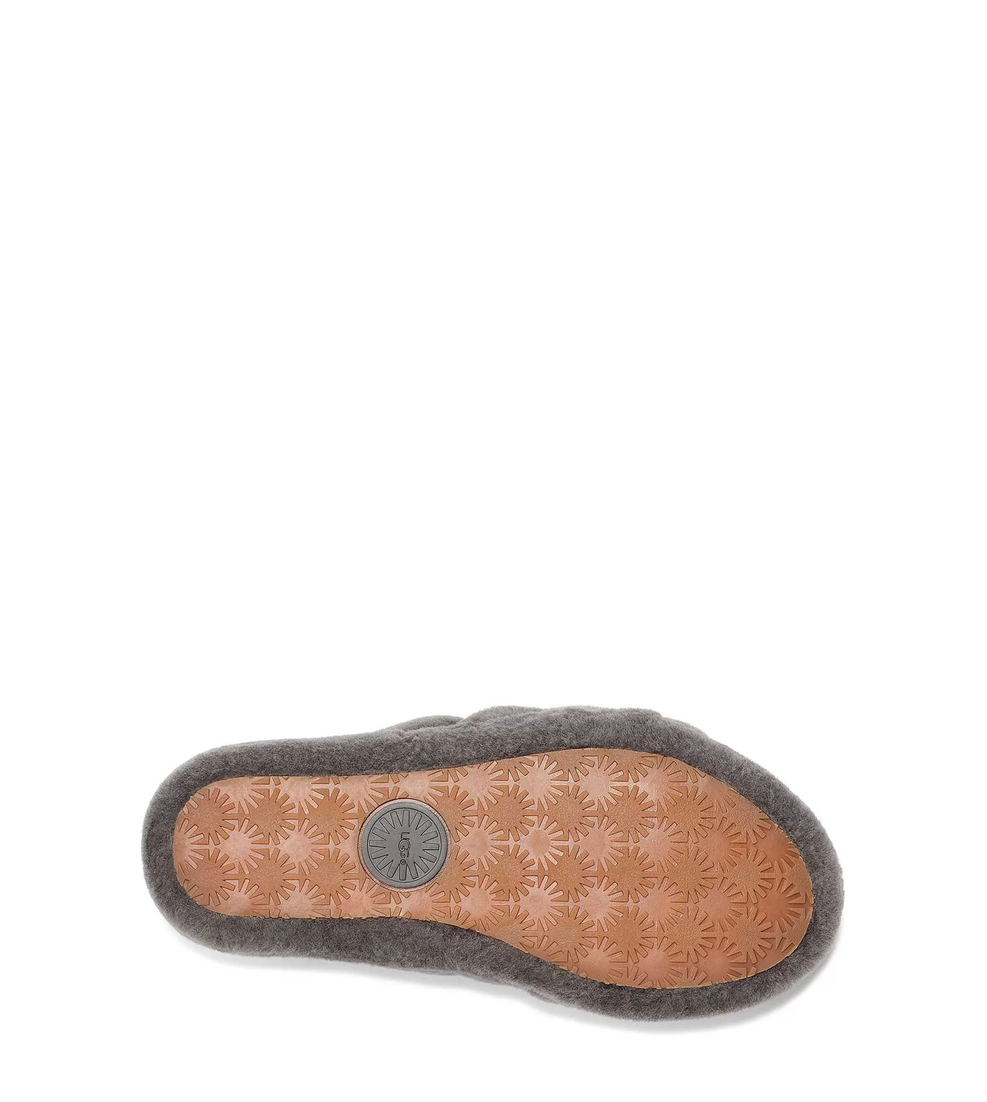 Dames UGG Slippers | Pluis Ja, glijbaan, Houtskool