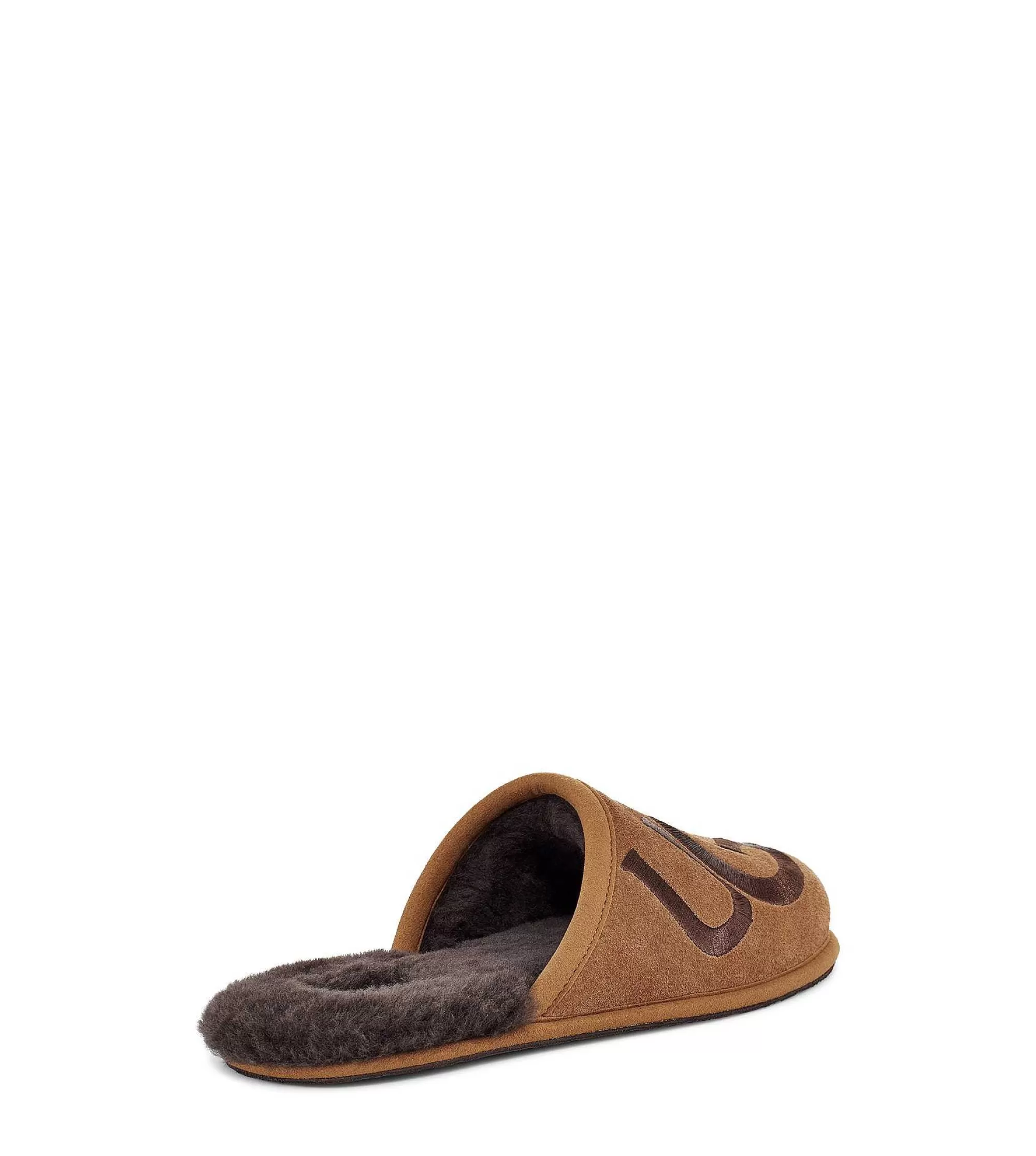 Heren UGG Slippers | Scuff-logo Kastanje / Espresso